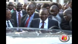 Uhurus security detail and motorcade [upl. by Longan]