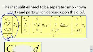 Constrained Predictive Control 53  including constraints into GPC [upl. by Ajiam]