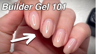 Easiest Way to Apply Builder Gel to Natural Nails [upl. by Toby]