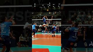 Colton is HIMMY volleyball setters libero slowmotion [upl. by Lenette185]