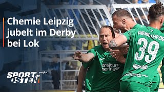 Chemie Leipzig jubelt im Derby bei Lok  MDR [upl. by Eelyac]