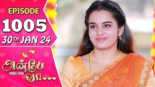 Anbe Vaa Serial  Episode 1005  30th Jan 2024  Virat  Shree Gopika  Saregama TV Shows Tamil [upl. by Norym]