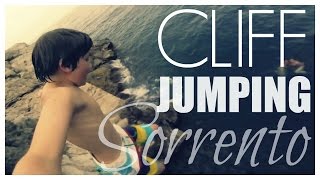 EPIC KIDS CLIFF JUMPING SORRENTO ITALY  GOPRO  twoplustwocrew [upl. by Skillern]