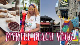 Myrtle Beach Vlog 6  MIMOSAS  WE GOT SOAKED  2 HOUR DINNER WAIT  FAMILY GAME NIGHT [upl. by Llemert853]