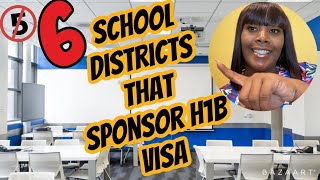 H1B Sponsors School Districts that sponsor H1B visas [upl. by Nylzaj]