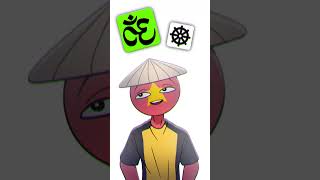 MAIN RELIGION OF ASIA ⛩️ countryhumans [upl. by Eisen]