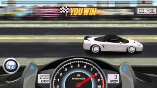 Drag Racing Honda NSXR Tune level 4 14 mile v 16 [upl. by Hnahk649]