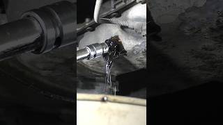 draining engine oil after decarbonizing piston rings shorts [upl. by Ellie]