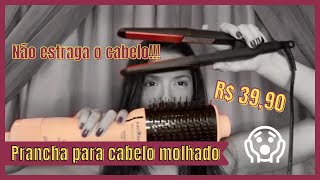 PRANCHA NO CABELO MOLHADO  Finalizadores de cabelo que eu uso e amo  Roberta Gallego [upl. by Sorvats]