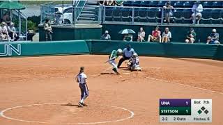 Softball vs North Alabama  Walkoff single highlight [upl. by Ogata334]