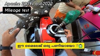 2022 TVS Apache RTR 200 4v bs6 mileage test malayalam മൈലേജ് കണ്ട് കിളി പോയി ‼️ 🙆🏻‍♂️ [upl. by Ayiram]