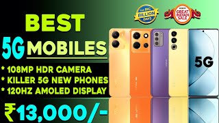 Top 5 Powerful 5G Smartphone Under 13000 in 2023  120hZ Amoled Display Best 5g Phone Under 15000 [upl. by Amian]