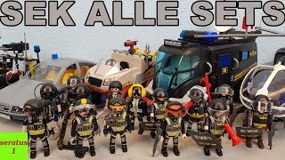 Playmobil SEK alle Sets komplett Truck Zivilfahrzeug Helikopter seratus1 [upl. by Morita]