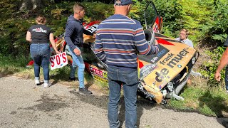 Ypres WRC Belgium 2022 Bjorn Syx BMW M3 Big crash Hollebeke ss12 [upl. by Zilvia]