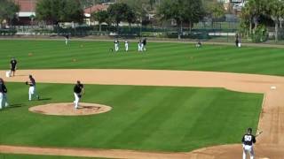 New York Yankees pitchers practice fielding drills  Spring Training 2011 [upl. by Millford145]