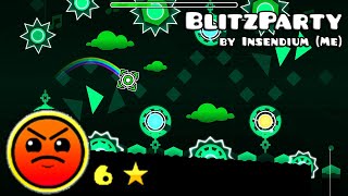 Geometry Dash BlitzParty  by Insendium Me [upl. by Ciredec]