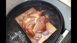 How To Grill Cedar Planked Chicken [upl. by Tocs970]