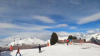 Ski WHOLE of BLUE BELVEDERE 1 2 3 amp 4 into Arc 1800 GoPro 8 HD POV  Les Arcs Paradiski  Mar 2023 [upl. by Yssep655]