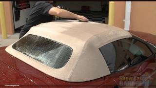 Mike Phillips demonstrates how to properly protect your canvas or vinyl convertible top [upl. by Namreh97]