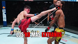 ¡INCREÍBLE Top 5 Knockouts Más RAROS de la HISTORIA de las MMA [upl. by Desi]