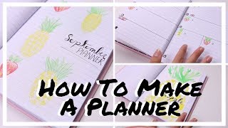 How To Make A Planner  R O S A L I E [upl. by Mannes]