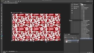 Photoshop CC  Patterns and perspective warp tutorial [upl. by Adnerak797]