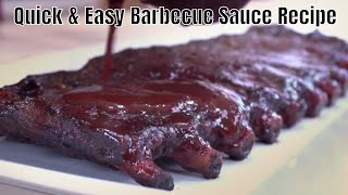 Homemade Barbecue Sauce Recipe  Easy BBQ Sauce [upl. by Nwahsav561]