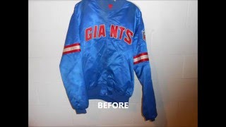 Vintage Satin Starter Jacket Restoration [upl. by Lewls]