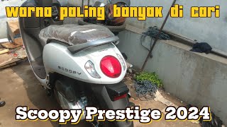 SCOOPY PRESTIGE WHITE 2024🔥WARNA PALING BANYAK DI CARI [upl. by Sula]