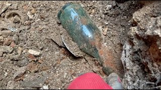 HUNDREDS of BOTTLES DUG in Bricklined 1850s MANSION PRIVY [upl. by Annaert]