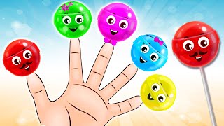 Lollipop Finger Family Song  Many More Nursery Rhymes amp Kids Songs By Hooplakidz [upl. by Wescott267]