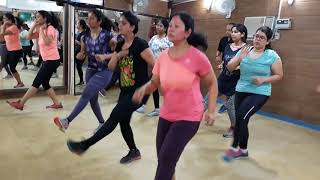 Best Reebok Floor Aerobics class in Delhi India MAXIMUM FAT BURN WORKOUT anujacademycom [upl. by Atonsah]