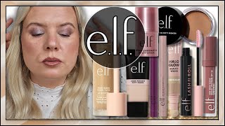 TESTING A FULL FACE OF ELF COSMETICS Review amp Swatches  Clare Walch [upl. by Assilaj]