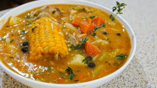 Jamaican Chicken Soup Recipe 🇯🇲 [upl. by Efeek]