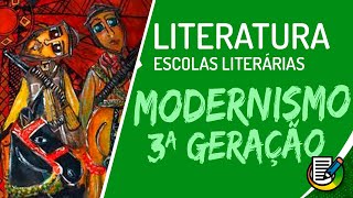 Literatura  3ª Geração do Modernismo Brasileiro  Características e Contexto Histórico  ENEM [upl. by Fishback]