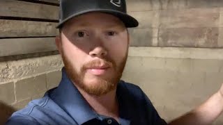 HOW TO CLEAN A HORSE STALL Barn VLOG [upl. by Dunlavy]