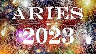 Aries 2023 💫 THE YEAR OF THE SOULMATE amp INCREASED ABUNDANCE Aries Yearly Tarot Predictions 2023 [upl. by Meriel]