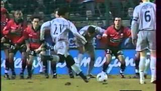 Ronaldinho vs Rennes amazing free kick curling [upl. by Till]