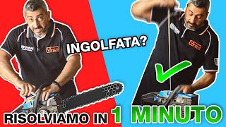 COME RISOLVERE MOTOSEGA INGOLFATA in 1 MINUTO [upl. by Grey391]