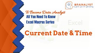 Current Time amp Date  Excel Macros  Excel VBA Macros  VBA Macros  Excel Automation  Macros [upl. by Sucramel]