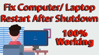 How to Fix Windows 10 ComputerLaptop Restarts After Shutdown 2023 [upl. by Lemcke374]