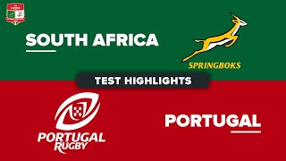 HIGHLIGHTS  SOUTH AFRICA v PORTUGAL  July Internationals 2024 [upl. by Filomena757]