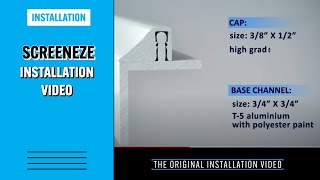 SCREENEZE® INSTALLATION VIDEO [upl. by Eiluj280]