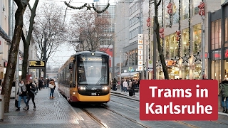 Tram and Light Rail in Karlsruhe Germany [upl. by Ainattirb621]