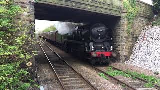 1Z52 Lancaster to Carlisle Pendle Dalesman Steam Hauled 35018 British India Line 18052021 [upl. by Sadiras19]