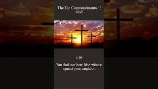 The 10 Commandments of God  Number 09 [upl. by Newell]