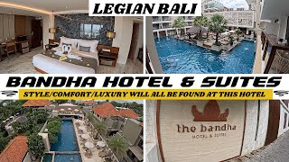 Bali Legian Hotels Bandha Hotel amp Suites Main Street amp Beach Location [upl. by Notrub]