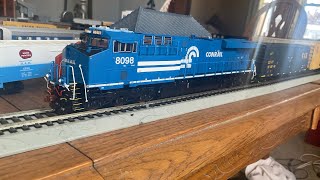 ScaleTrains GE ES44AC NS 8098 Conrail Heritage Unit First Run [upl. by Enihpad]