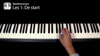 Piano Leren Spelen  Les 1 van 10 Beginnersles [upl. by Ajuna]