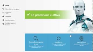 Come eseguire scansione pianificata Eset Nod32 Antivirus [upl. by Irrahs]